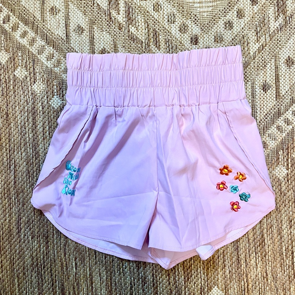 Free People Inspired Run Free Home Shorts | Custom Embroidered Details | Small